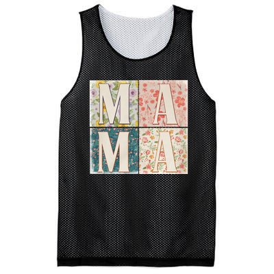 Retro Mama Happy Mother Day Family Matching Mesh Reversible Basketball Jersey Tank