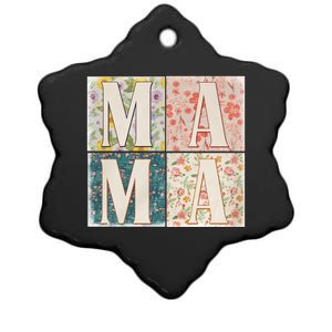 Retro Mama Happy Mother Day Family Matching Ceramic Star Ornament