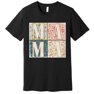 Retro Mama Happy Mother Day Family Matching Premium T-Shirt