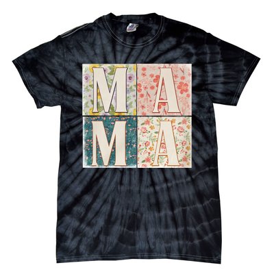 Retro Mama Happy Mother Day Family Matching Tie-Dye T-Shirt