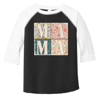 Retro Mama Happy Mother Day Family Matching Toddler Fine Jersey T-Shirt