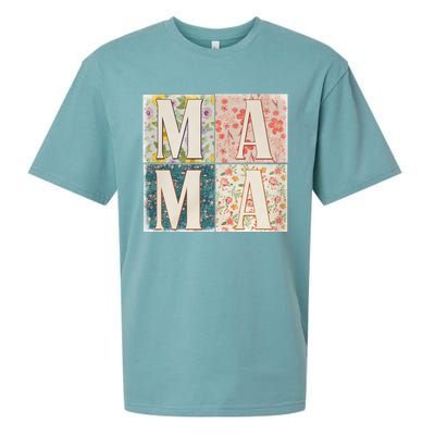 Retro Mama Happy Mother Day Family Matching Sueded Cloud Jersey T-Shirt