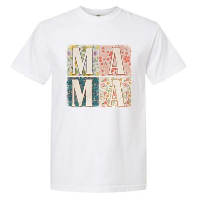 Retro Mama Happy Mother Day Family Matching Garment-Dyed Heavyweight T-Shirt