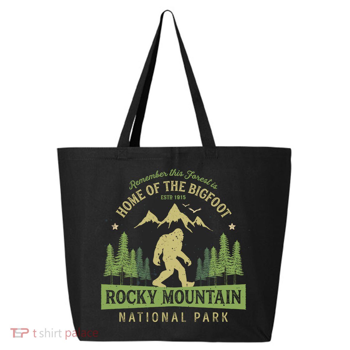 Rocky Mountain Hoodie National Park Vintage Colorado Bigfoot 25L Jumbo Tote