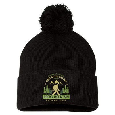 Rocky Mountain Hoodie National Park Vintage Colorado Bigfoot Pom Pom 12in Knit Beanie