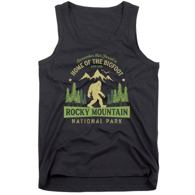 Rocky Mountain Hoodie National Park Vintage Colorado Bigfoot Tank Top