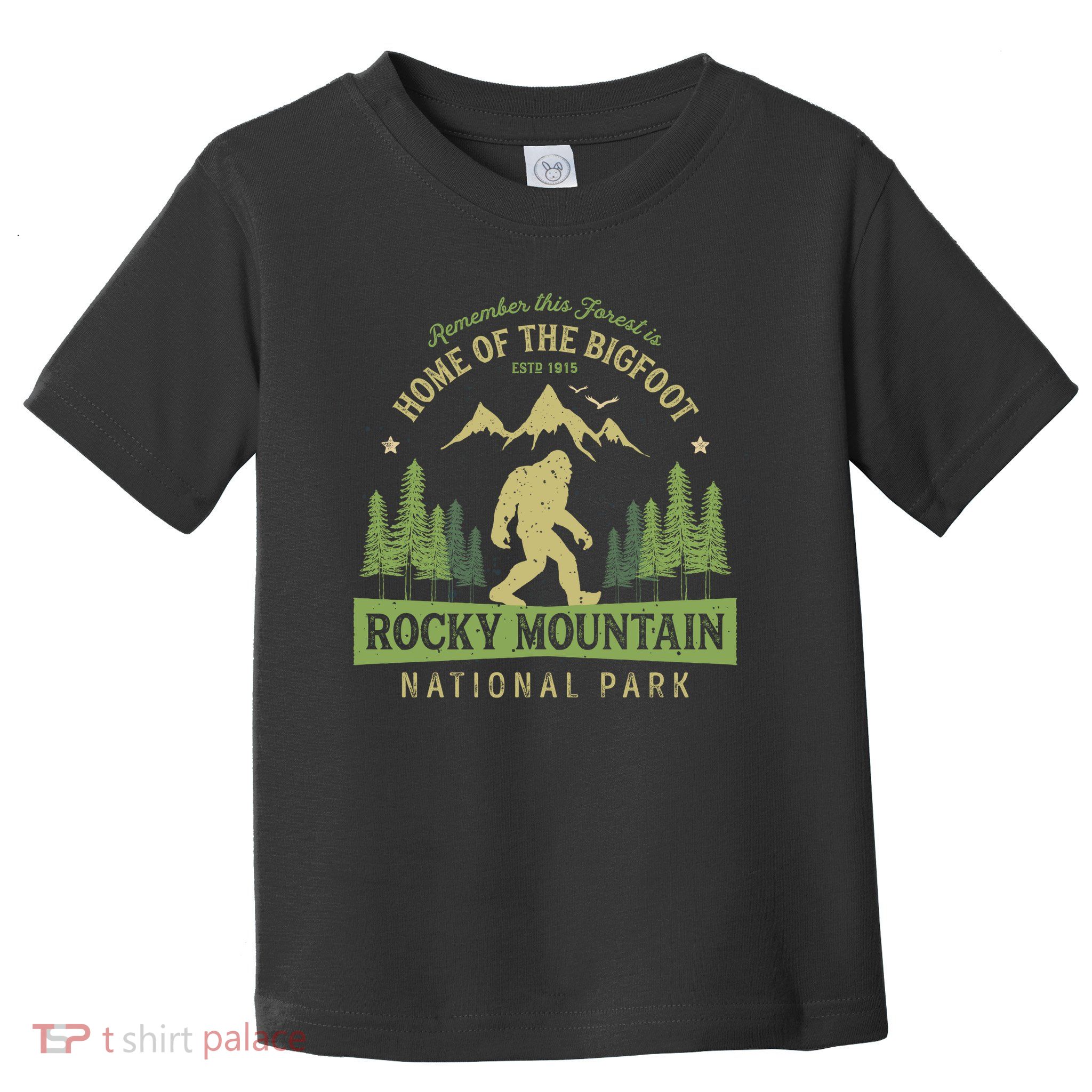 Rocky Mountain Hoodie National Park Vintage Colorado Bigfoot Toddler T-Shirt
