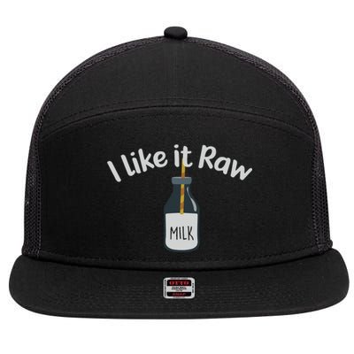 Raw Milk Homestead 7 Panel Mesh Trucker Snapback Hat