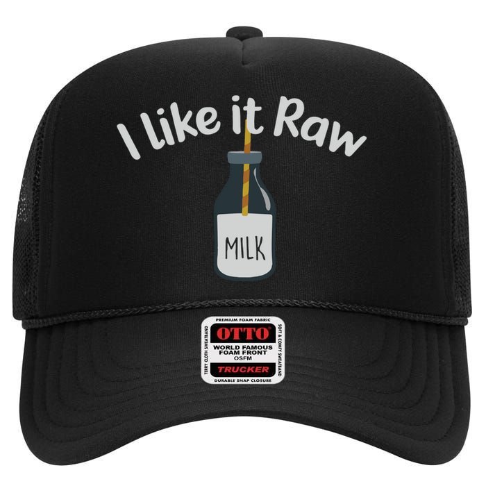 Raw Milk Homestead High Crown Mesh Back Trucker Hat