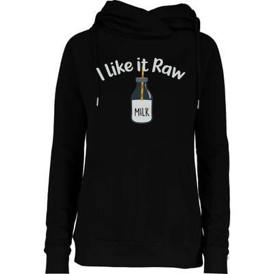 Raw Milk Homestead Womens Funnel Neck Pullover Hood