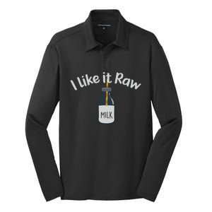 Raw Milk Homestead Silk Touch Performance Long Sleeve Polo