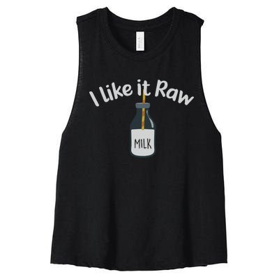 Raw Milk Homestead Women's Racerback Cropped Tank