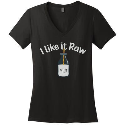 Raw Milk Homestead Women's V-Neck T-Shirt