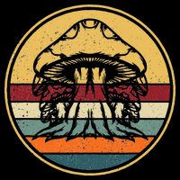 Retro Mushroom Hunter Fungi Foraging Vintage Mycologist T-Shirt