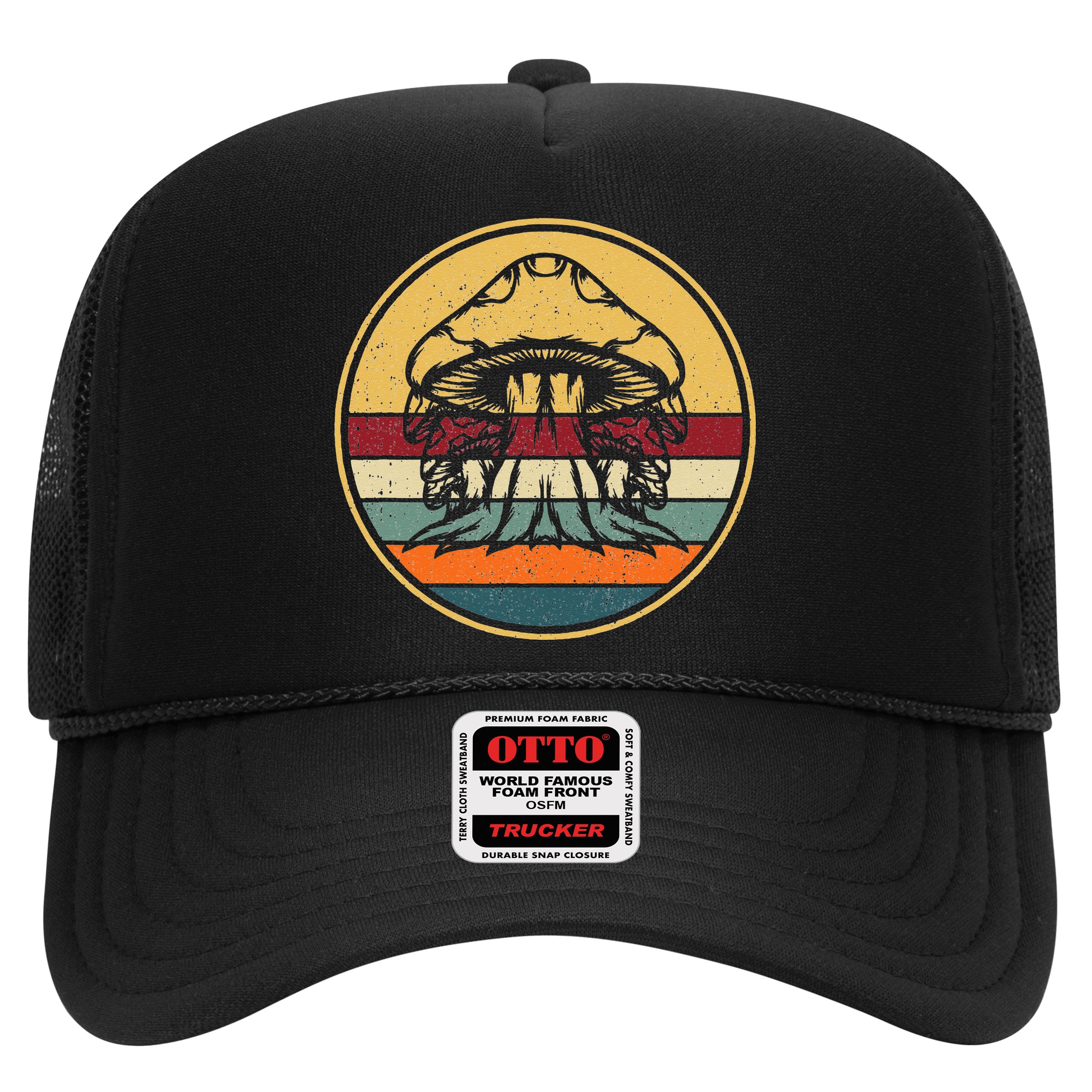 Retro Mushroom Hunter Fungi Foraging Vintage Mycologist Hat