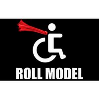 Roll Model Hero Cape Funny Wheelchair Pun Gift Bumper Sticker