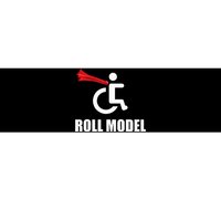 Roll Model Hero Cape Funny Wheelchair Pun Gift Bumper Sticker