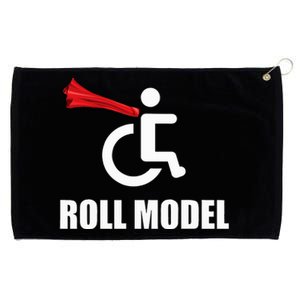 Roll Model Hero Cape Funny Wheelchair Pun Gift Grommeted Golf Towel