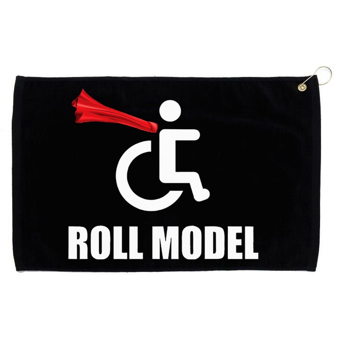 Roll Model Hero Cape Funny Wheelchair Pun Gift Grommeted Golf Towel