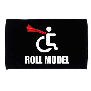 Roll Model Hero Cape Funny Wheelchair Pun Gift Microfiber Hand Towel