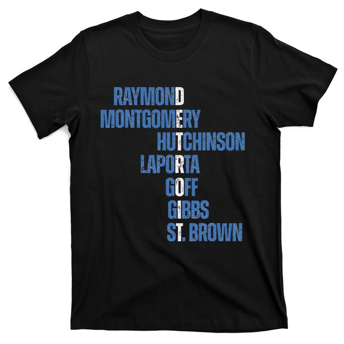 Raymond Montgomery Hutchinson Laporta Gibbs St Brown T-Shirt