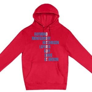 Raymond Montgomery Hutchinson Laporta Gibbs St Brown Premium Pullover Hoodie