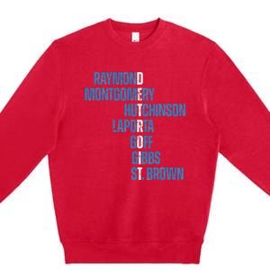 Raymond Montgomery Hutchinson Laporta Gibbs St Brown Premium Crewneck Sweatshirt