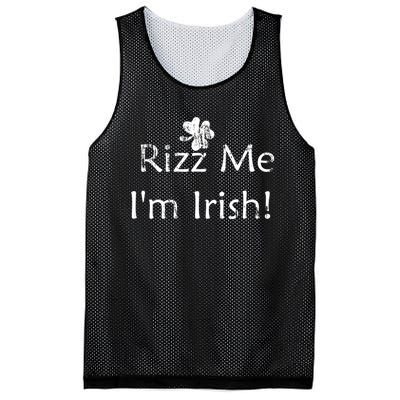 Rizz Me I'm Irish St Patrick's Day Mesh Reversible Basketball Jersey Tank