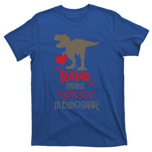 Rawr Means Icute Giftlove You In Dinosaur Valentines Day 2022 Gift T-Shirt