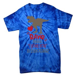 Rawr Means Icute Giftlove You In Dinosaur Valentines Day 2022 Gift Tie-Dye T-Shirt