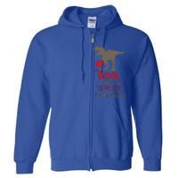 Rawr Means Icute Giftlove You In Dinosaur Valentines Day 2022 Gift Full Zip Hoodie