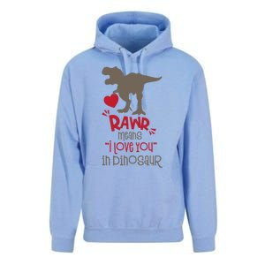 Rawr Means Icute Giftlove You In Dinosaur Valentines Day 2022 Gift Unisex Surf Hoodie