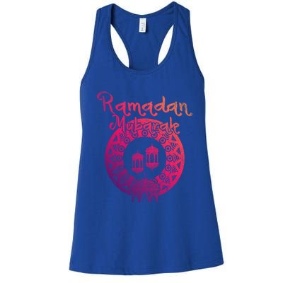 Ramadan Mubarak Islamic Celebration Muslim Ramadan Funny Gift Women's Racerback Tank