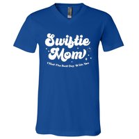 Retro Mom I Had The Best Day With You Funny Mothers Day V-Neck T-Shirt