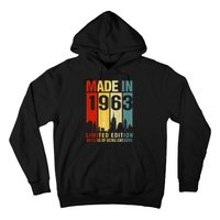 Retro Made In 1963 Limited Edition 60 Years Of Being Awesome Hoodie