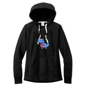 Rawr Means I Love You In Dinosaur Tgreat Giftrex Cute Valentines Day Gift Women's Fleece Hoodie