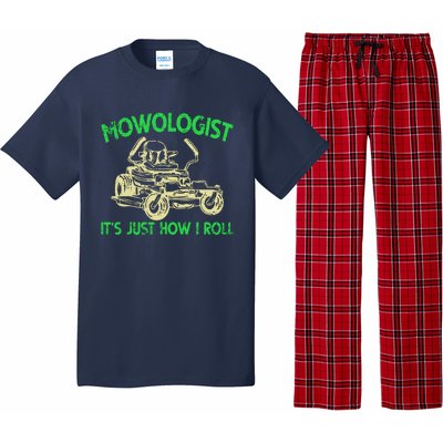 Retro Mowologist ItS Just How I Roll Lawn Mower Lawnmower Pajama Set