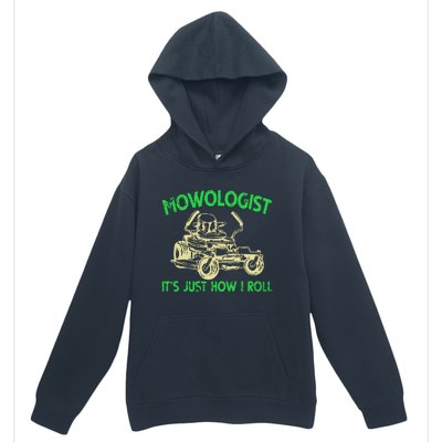 Retro Mowologist ItS Just How I Roll Lawn Mower Lawnmower Urban Pullover Hoodie