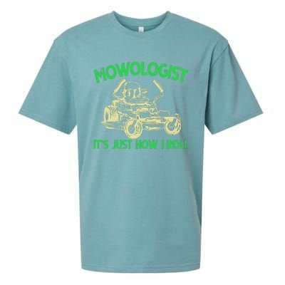 Retro Mowologist ItS Just How I Roll Lawn Mower Lawnmower Sueded Cloud Jersey T-Shirt