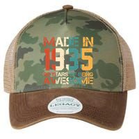 Retro Made In 1935 90 Years Of Being Awesome Birthday Legacy Tie Dye Trucker Hat