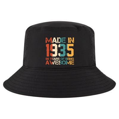 Retro Made In 1935 90 Years Of Being Awesome Birthday Cool Comfort Performance Bucket Hat