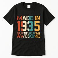 Retro Made In 1935 90 Years Of Being Awesome Birthday Tall T-Shirt