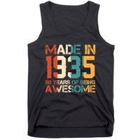 Retro Made In 1935 90 Years Of Being Awesome Birthday Tank Top
