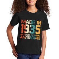 Retro Made In 1935 90 Years Of Being Awesome Birthday Kids T-Shirt
