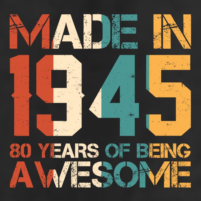 Retro Made In 1945 80 Years Of Being Awesome Birthday Cool Comfort Performance Bucket Hat