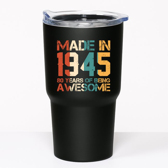 Retro Made In 1945 80 Years Of Being Awesome Birthday Tumbler