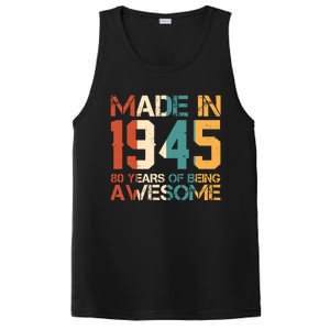 Retro Made In 1945 80 Years Of Being Awesome Birthday PosiCharge Competitor Tank