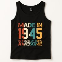 Retro Made In 1945 80 Years Of Being Awesome Birthday Tank Top
