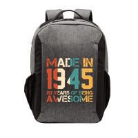 Retro Made In 1945 80 Years Of Being Awesome Birthday Vector Backpack