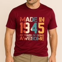Retro Made In 1945 80 Years Of Being Awesome Birthday Performance Shirt